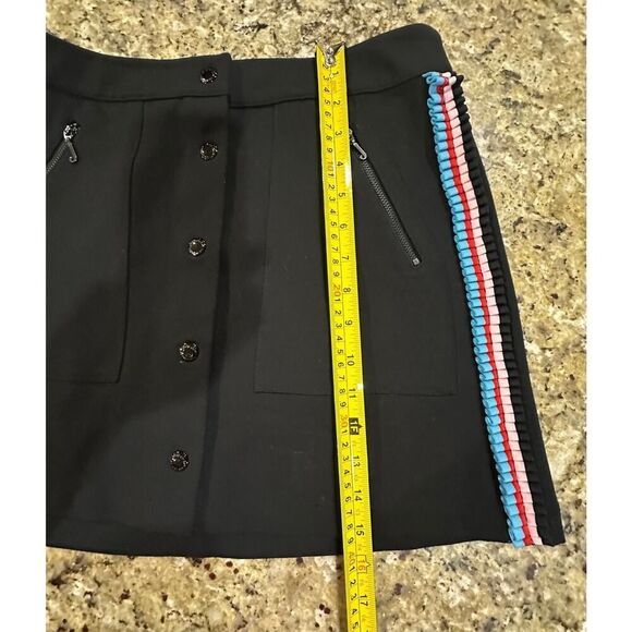 NWOT Juicy Couture Black Label SZ 4 Ponte Knit Preppy Snap Button Up Mini Skirt - Picture 14 of 16